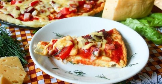 Быстрая пицца в микроволновке
