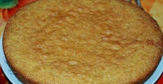 Домашний бисквит на скорую руку