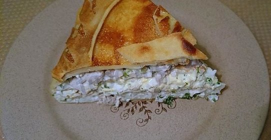 Курник из блинчиков