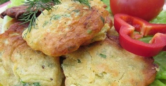Кабачковые оладьи без яиц