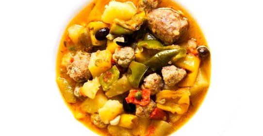 Кюфта-бозбаш с мятой