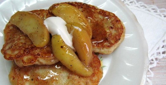 Оладьи из овсянки и творога