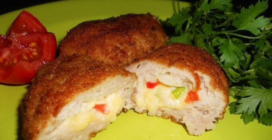 Котлеты с сыром и яйцом