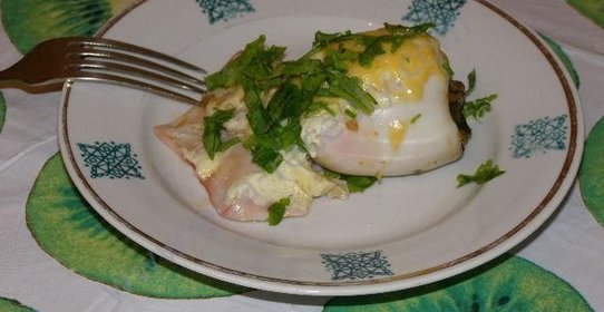 Кальмары фаршированные сыром и грибами