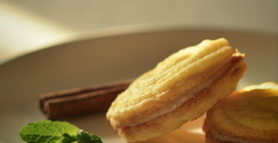 Печенье из поленты с мятным ганашем