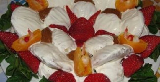 Торт с креветками Цветение Лотоса