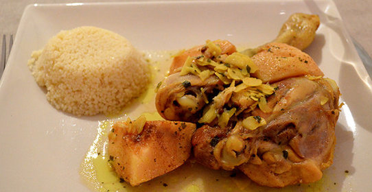 Курица с медом и айвой