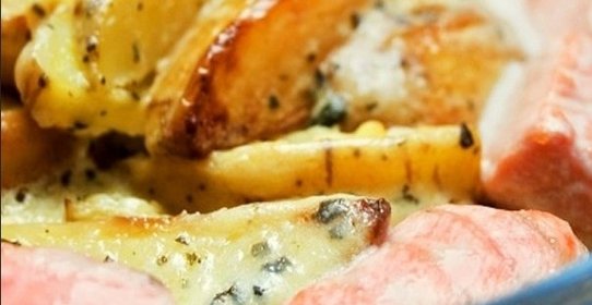 Рыба по-французски с картошкой