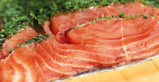 Лосось малосольный