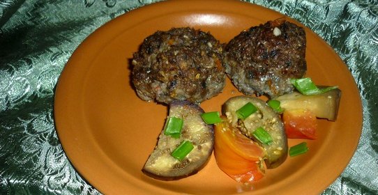 Котлеты из баклажанов с мясным фаршем
