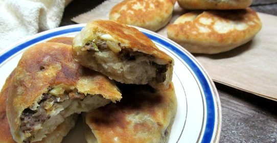 Пирожки с говяжьей печенью