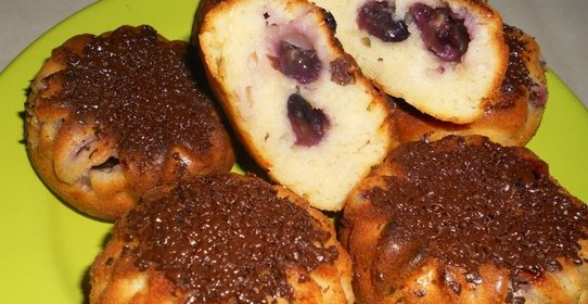 Кексы с виноградом