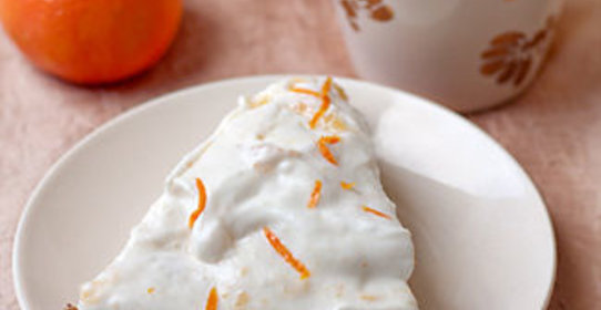 Даккуаз с медово-мандариновыми сливками