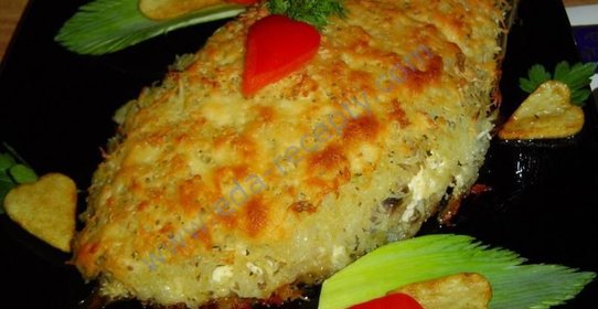 Запеченная скумбрия в духовке с картофелем