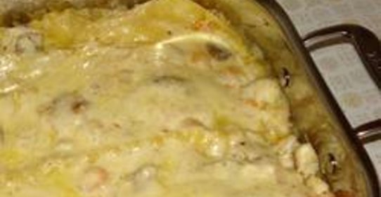 Лазанья из палтуса