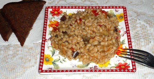 Перловая каша с овощами в мультиварке