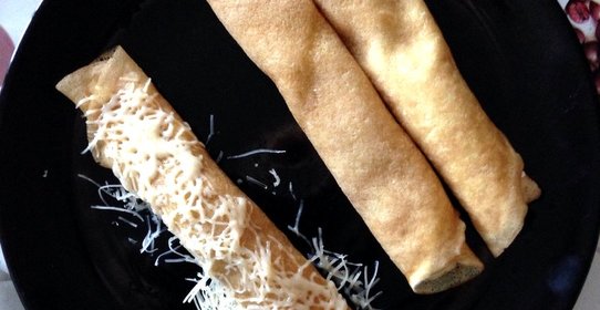 Блинчики с плавленным сыром