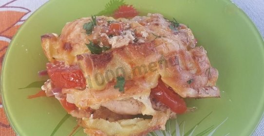 Картофель по-французски с индейкой