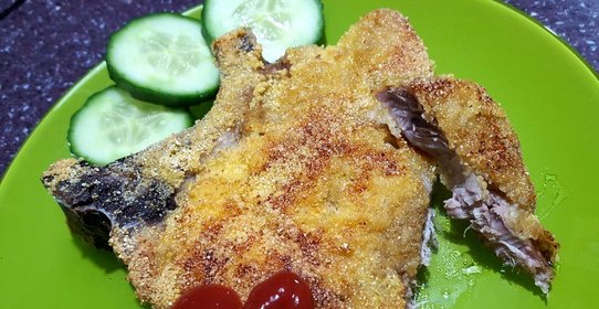 Свиной антрекот под хрустящей корочкой