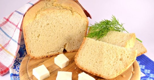 Хлеб с брынзой в хлебопечке