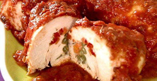 Куриные рулеты в дижонской горчицей