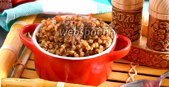 Гречневая каша с тушёнкой в мультиварке