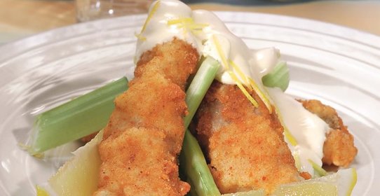 Рыба с лимонным майонезом