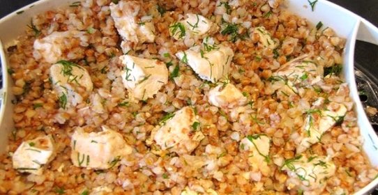 Гречка с куриным филе