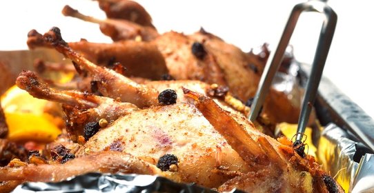 Запеченные перепелки