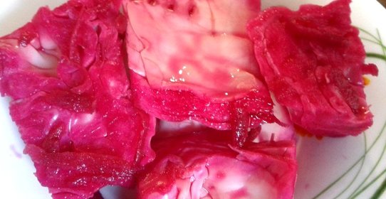 Маринованная капуста со свеклой