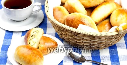 Пирожки с рисом и яйцом печёные