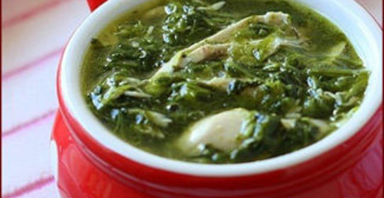 Курица со шпинатом