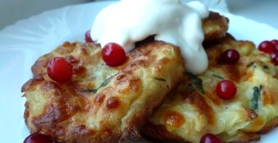 Капустные оладьи в духовке