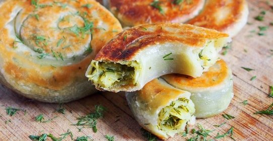 Лепешки с зеленью