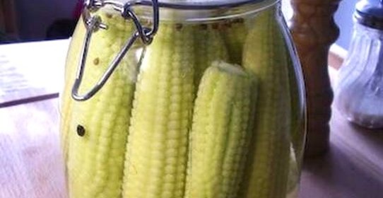 Маринованная молодая кукуруза на зиму