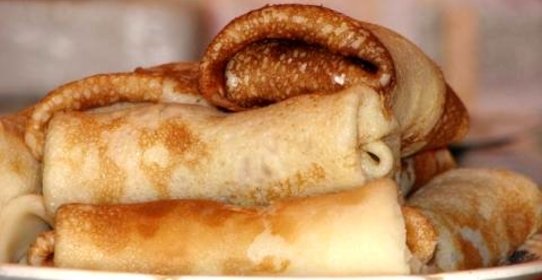 Блины с чесноком и сыром