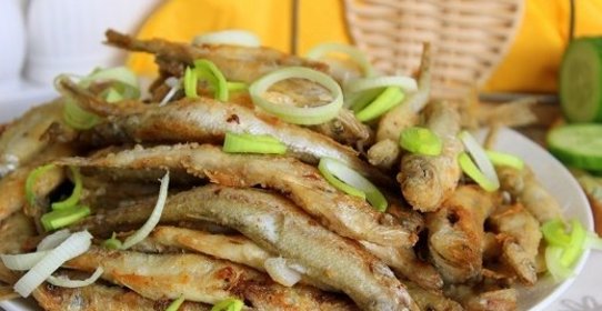 Жареная корюшка