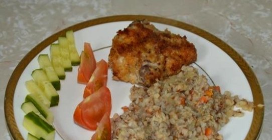 Гречка с луком и морковью