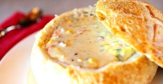 Похлебка с кукурузой и сыром