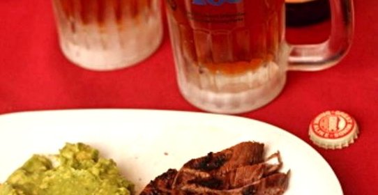 Стейк, маринованный в пиве