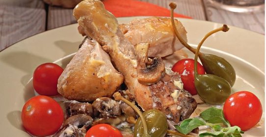 Цыпленок по-нормандски