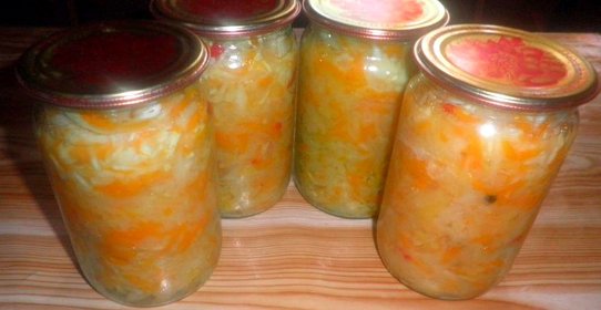 Салат из капусты на зиму