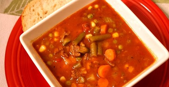 Летний суп с мясом