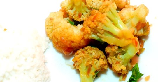 Цветная капуста с карри