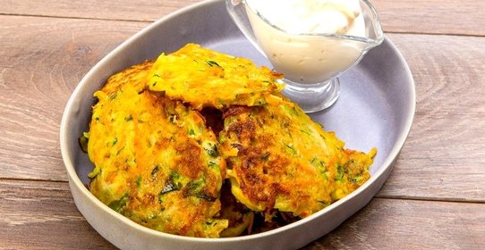 Овощные оладьи с тимьяном