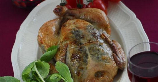 Цыпленок с редисочным маслом