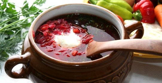 Борщ со свекольным квасом