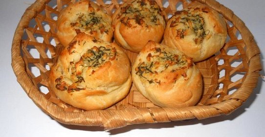 Булочки с чесноком