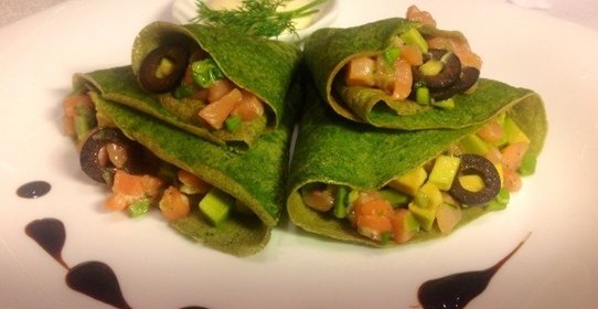 Шпинатные блинчики