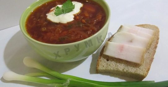 Борщ с квашеной капустой и свеклой